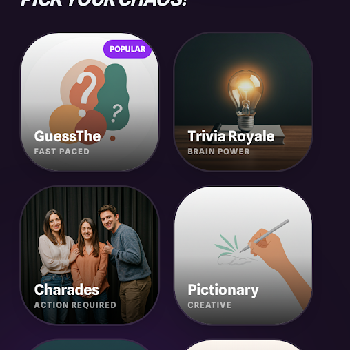 Cups and Giggles game mode artwork shown in a square app showcase image.